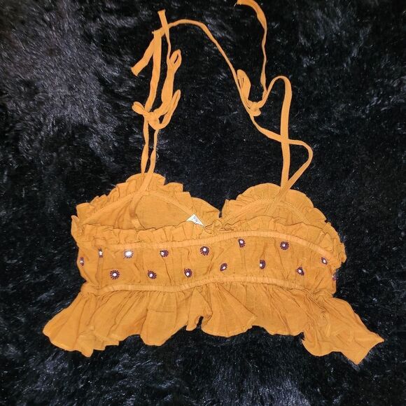 Free People Orange Embellished Camisole - Picture 5 of 8